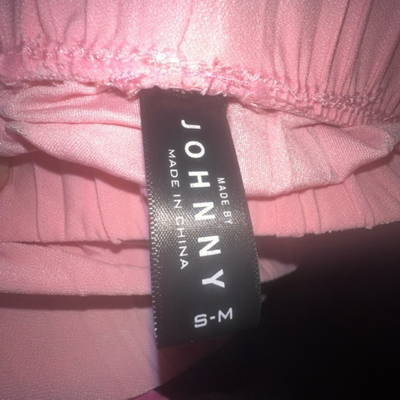 Made by johnny Womens‎ pleated wide leg Pink pants Size: S/M i28 - Picture 4 of 7